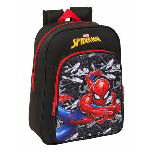 Ghiozdan Spider-Man Negru Roșu 26 x 34 x 11 cm - Birou și papetărie, Material școlar și educațional