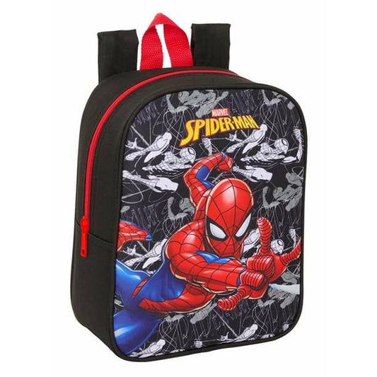 Ghiozdan Spider-Man Negru Roșu 22 x 27 x 10 cm - Birou și papetărie, Material școlar și educațional