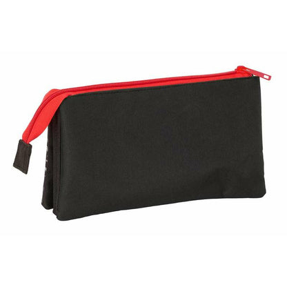 Penar triplu Spider-Man Negru 22 x 12 x 3 cm - Birou și papetărie, Material școlar și educațional