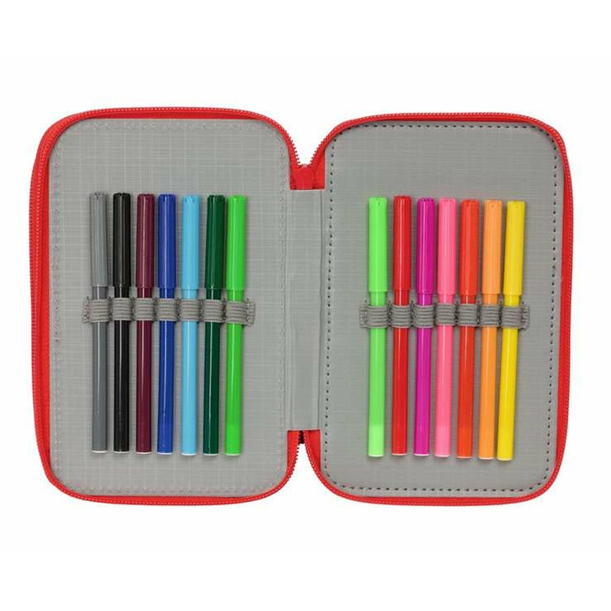 Penar Triplu The Avengers Bleumarin 12,5 x 19,5 x 5,5 cm 37 Piese - Birou și papetărie, Material școlar și educațional