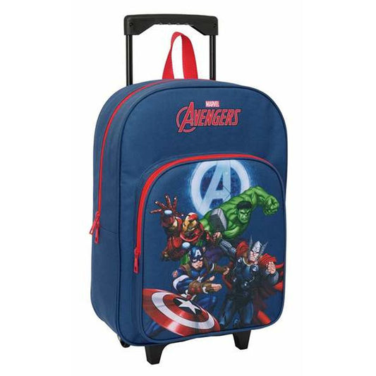 Ghiozdan cu Roți The Avengers Bleumarin 32 x 42 x 14 cm - Birou și papetărie, Material școlar și educațional