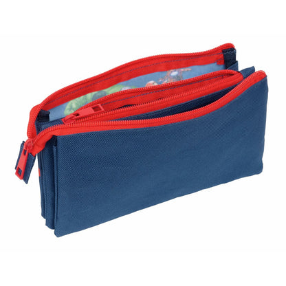 Penar triplu The Avengers Bleumarin 22 x 12 x 3 cm - Birou și papetărie, Material școlar și educațional