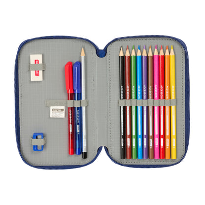 Geantă Universală F.C. Barcelona Bleumarin 12.5 x 19.5 x 4 cm 29 Piese - Birou și papetărie, Material școlar și educațional