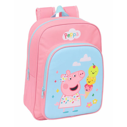 Ghiozdan Peppa Pig Albastru Roz 26 x 34 x 11 cm - Birou și papetărie, Material școlar și educațional