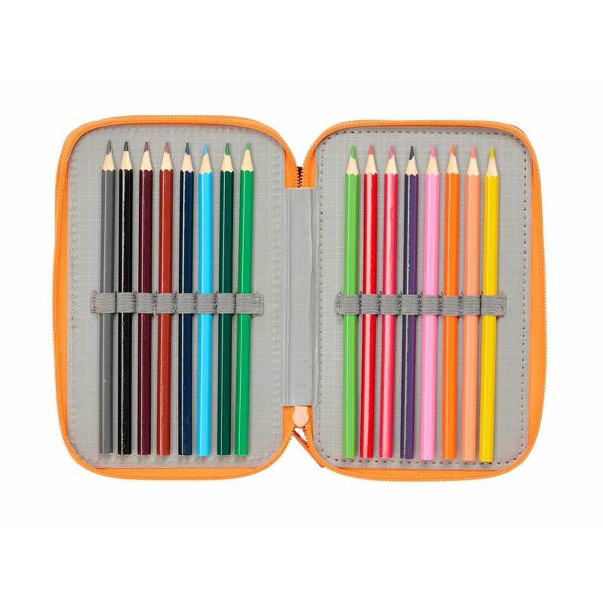 Penar Triplu Jurassic World Negru 12,5 x 19,5 x 5,5 cm 37 Piese - Birou și papetărie, Material școlar și educațional