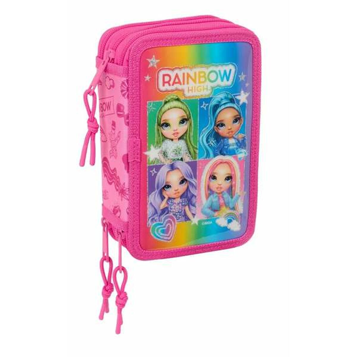 Penar Triplu Rainbow High Shine 12,5 x 19,5 x 5,5 cm - Birou și papetărie, Material școlar și educațional