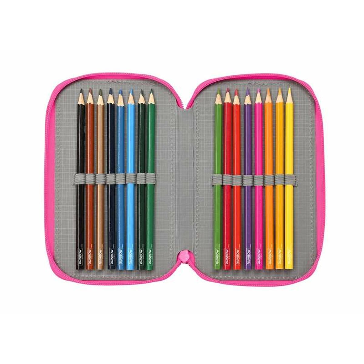Penar Triplu Rainbow High Shine 12,5 x 19,5 x 5,5 cm - Birou și papetărie, Material școlar și educațional