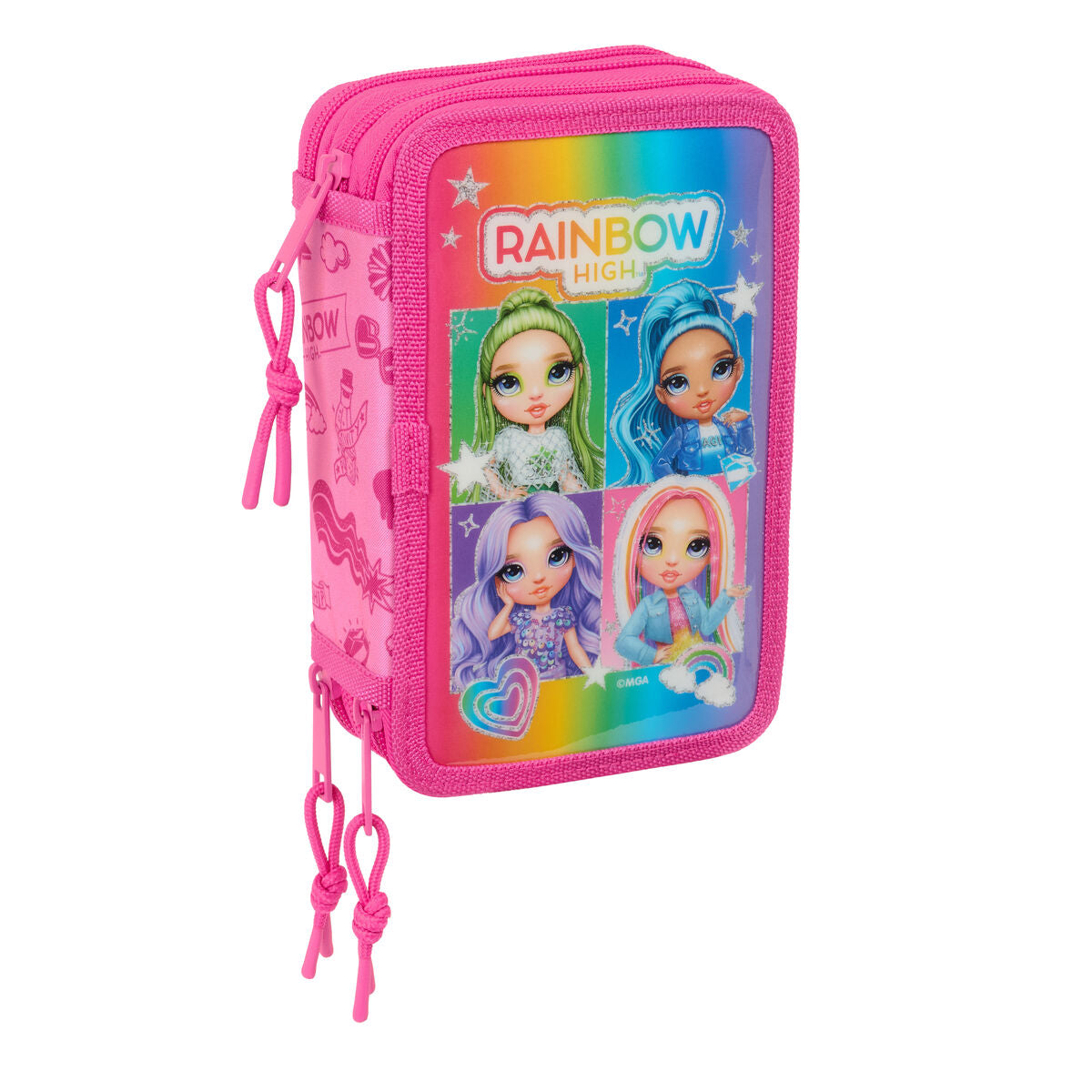 Penar Triplu Rainbow High Shine 12,5 x 19,5 x 5,5 cm - Birou și papetărie, Material școlar și educațional