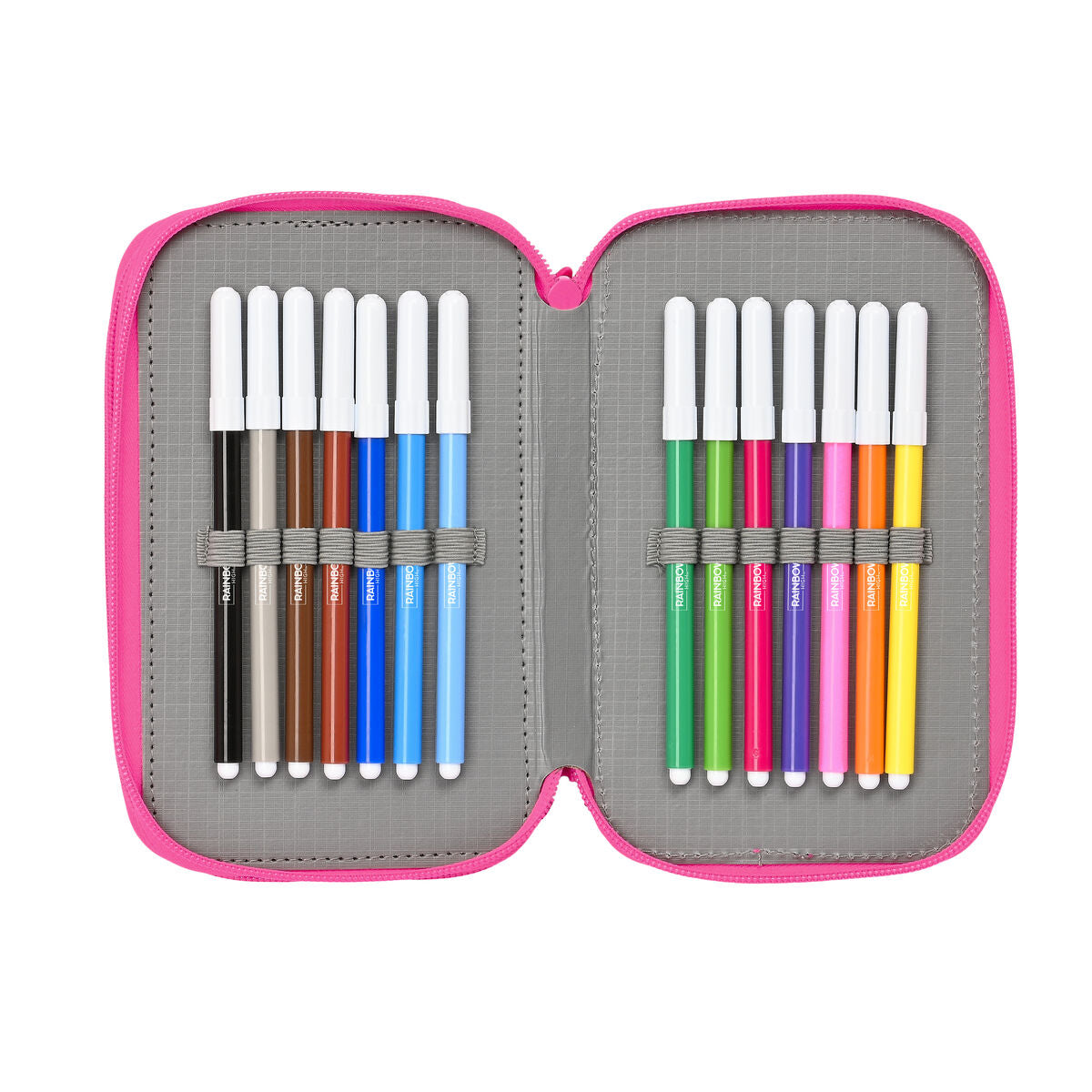 Penar Triplu Rainbow High Shine 12,5 x 19,5 x 5,5 cm - Birou și papetărie, Material școlar și educațional
