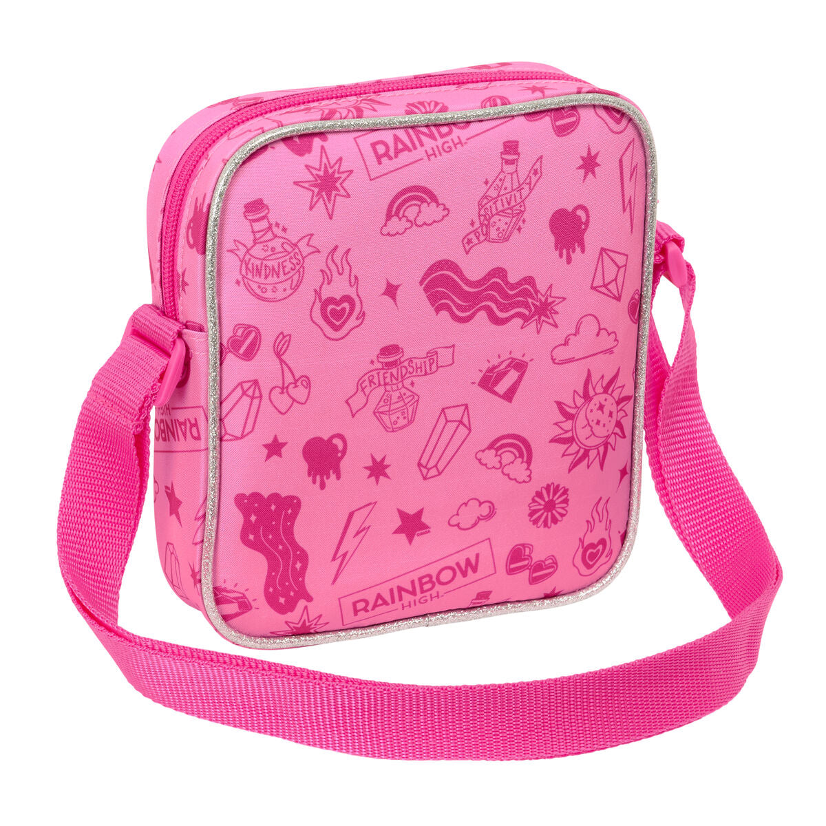 Geantă Bandulieră Rainbow High Shine Multicolor 16 x 18 x 4 cm - Bagaje, Genți de mână