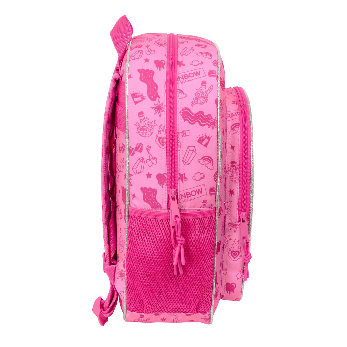 Ghiozdan Rainbow High Shine Multicolor 32 x 38 x 12 cm - Birou și papetărie, Material școlar și educațional