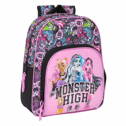 Ghiozdan Monster High Drama Multicolor 28 x 34 x 10 cm - Birou și papetărie, Material școlar și educațional
