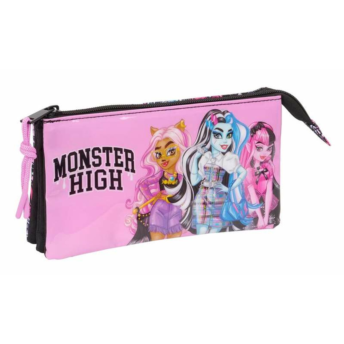 Penar triplu Monster High 22 x 12 x 3 cm - Birou și papetărie, Material școlar și educațional