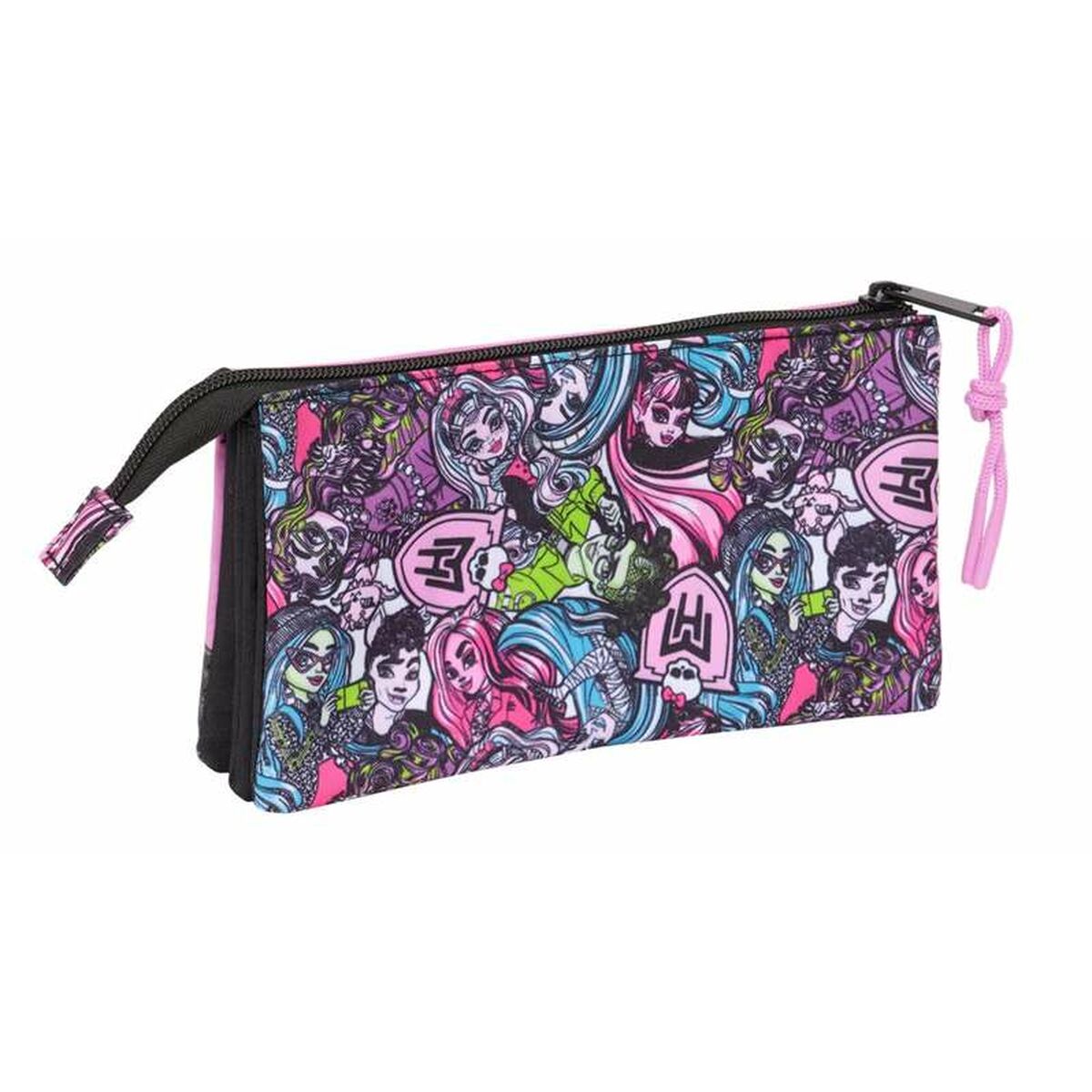 Penar triplu Monster High 22 x 12 x 3 cm - Birou și papetărie, Material școlar și educațional