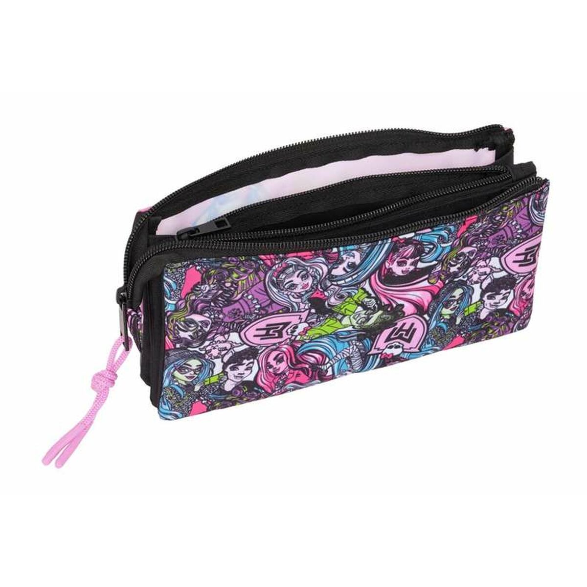 Penar triplu Monster High 22 x 12 x 3 cm - Birou și papetărie, Material școlar și educațional
