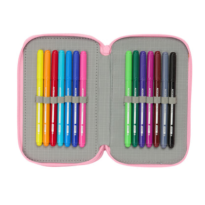 Penar cu Accesorii Barbie Painterly Roz Albastru celest 12,5 x 19,5 x 5,5 cm 37 Piese - Birou și papetărie, Material școlar și educațional