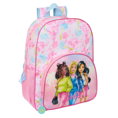 Ghiozdan Barbie Painterly Roz Albastru celest 33 x 42 x 14 cm - Birou și papetărie, Material școlar și educațional