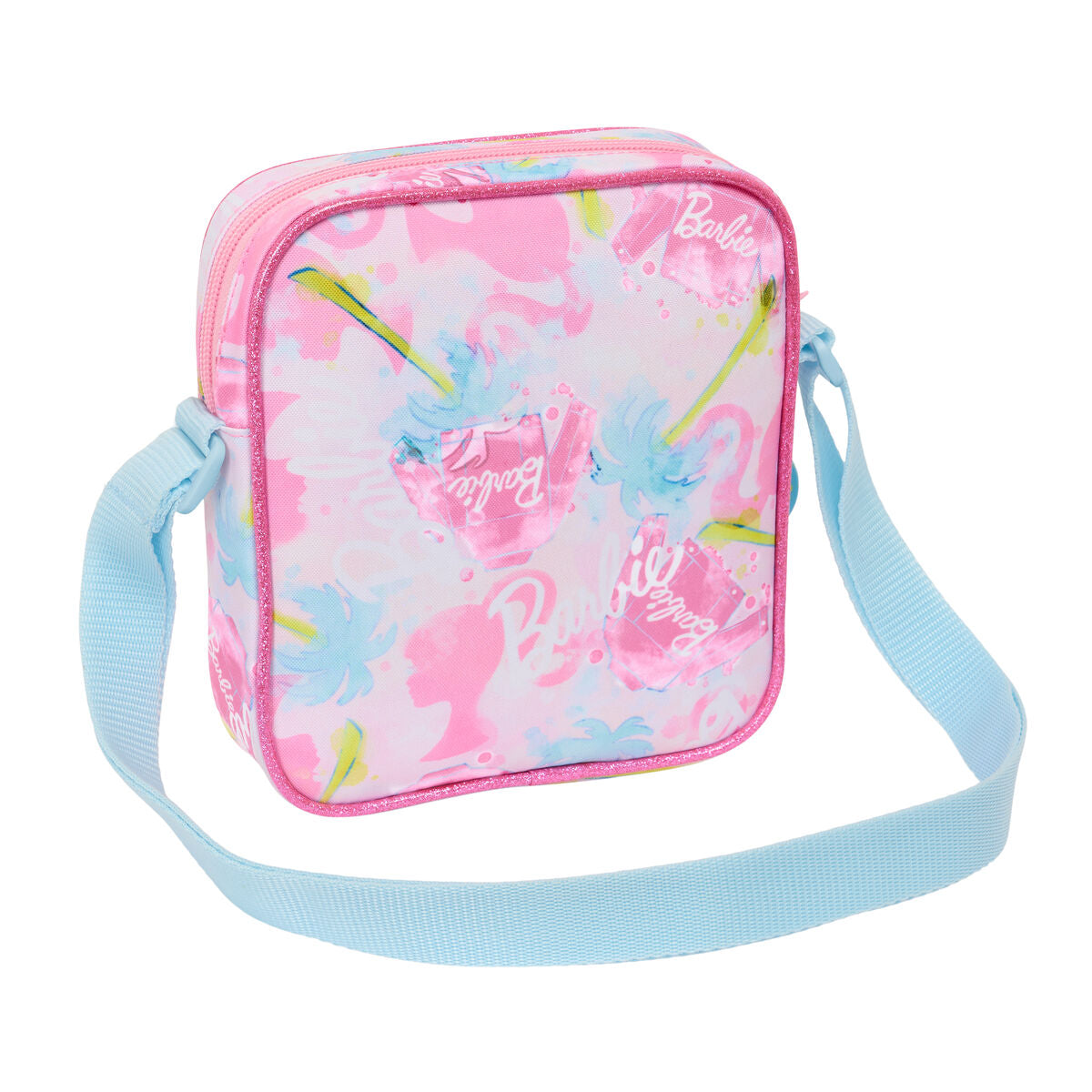 Geantă Bandulieră Barbie Painterly Roz Albastru celest 16 x 18 x 4 cm - Bagaje, Genți de mână