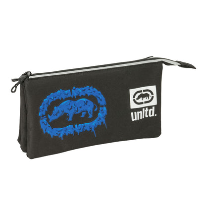 Penar triplu Eckō Unltd. Worldwide Negru 22 x 12 x 3 cm - Birou și papetărie, Material școlar și educațional