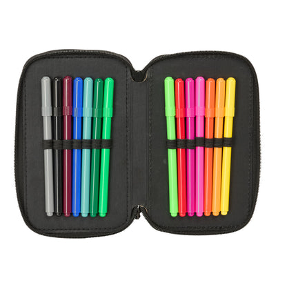 Geantă Universală Nerf Game Negru 12,5 x 19,5 x 5,5 cm 37 Piese - Birou și papetărie, Material școlar și educațional