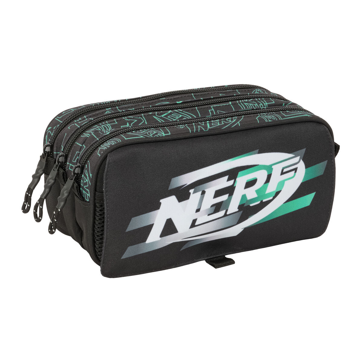 Penar triplu Nerf Game Negru 21,5 x 10 x 8 cm - Birou și papetărie, Material școlar și educațional