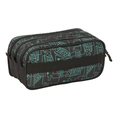 Penar triplu Nerf Game Negru 21,5 x 10 x 8 cm - Birou și papetărie, Material școlar și educațional