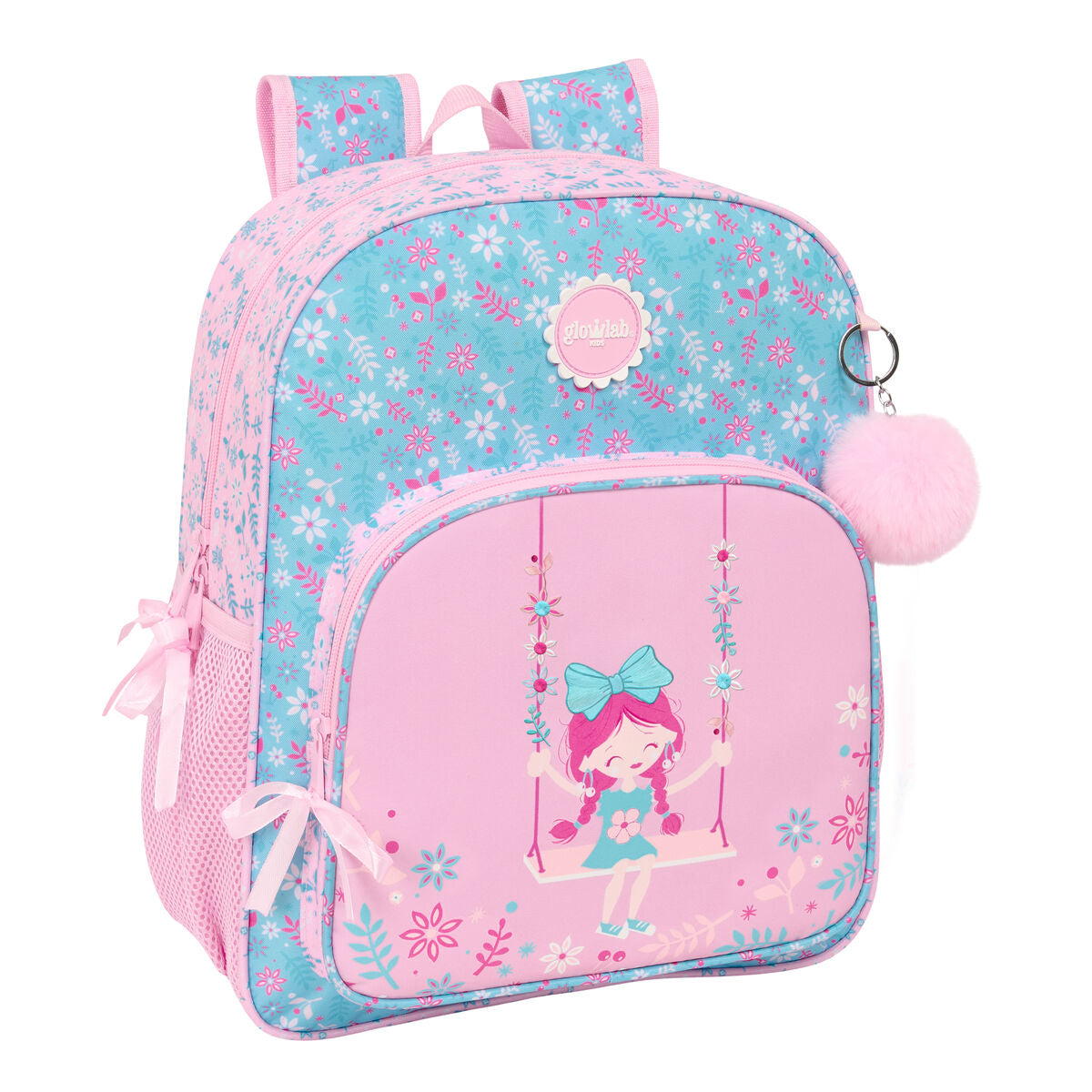 Ghiozdan Glow Lab Swing Multicolor 32 x 38 x 12 cm - Birou și papetărie, Material școlar și educațional