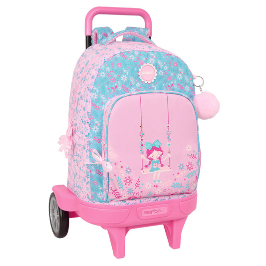 Ghiozdan cu Roți Safta Swing Multicolor 33 x 45 x 22 cm - Birou și papetărie, Material școlar și educațional