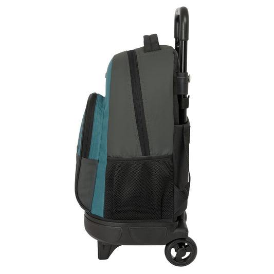 Ghiozdan cu Roți Safta Urban style Albastru Gri 33 x 45 x 22 cm - Birou și papetărie, Material școlar și educațional