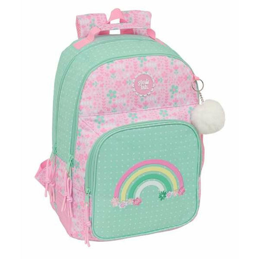 Ghiozdan Glow Lab Amazing Verde Roz 32 x 42 x 15 cm - Birou și papetărie, Material școlar și educațional