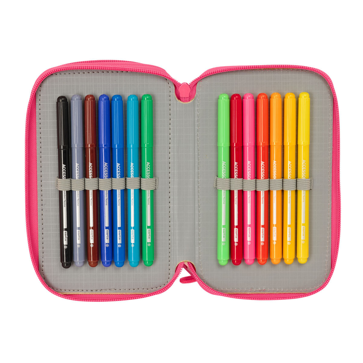 Geantă Universală Safta Feeling Multicolor 12,5 x 19,5 x 5,5 cm 37 Piese - Birou și papetărie, Material școlar și educațional