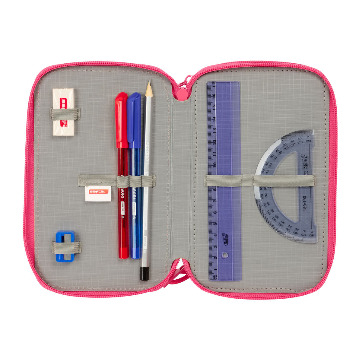 Geantă Universală Safta Feeling Multicolor 12,5 x 19,5 x 5,5 cm 37 Piese - Birou și papetărie, Material școlar și educațional