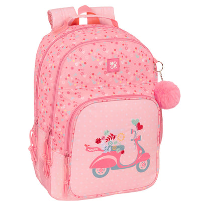 Ghiozdan Moos Passion Multicolor 32 x 42 x 15 cm - Birou și papetărie, Material școlar și educațional