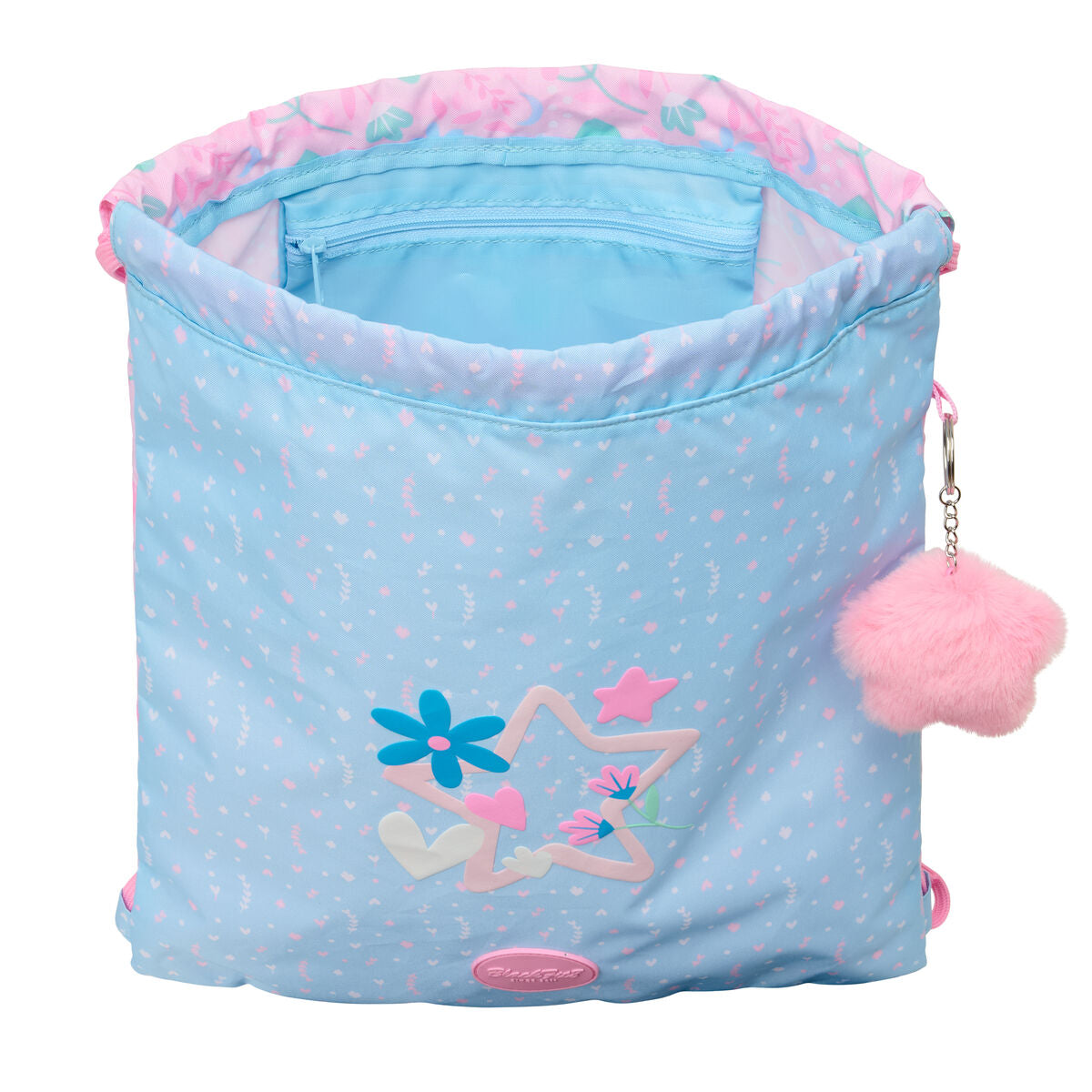 Geantă Rucsac cu Bretele BlackFit8 Smile Albastru Roz 35 x 40 x 1 cm - Birou și papetărie, Material școlar și educațional