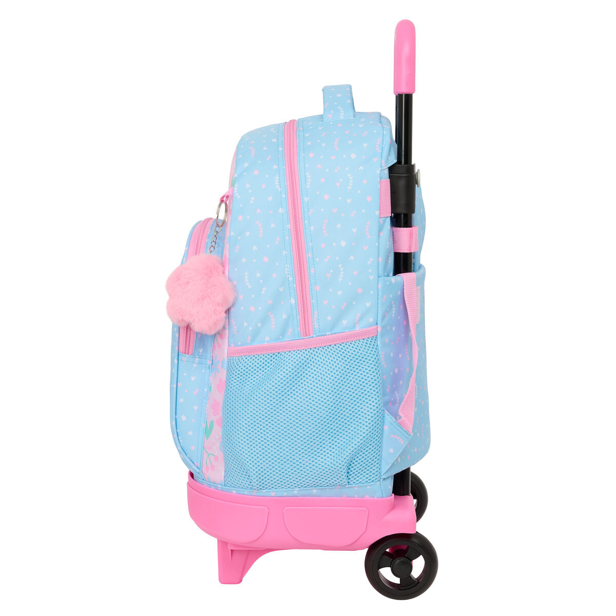 Ghiozdan cu Roți BlackFit8 Smile Albastru Roz 33 x 45 x 22 cm - Birou și papetărie, Material școlar și educațional