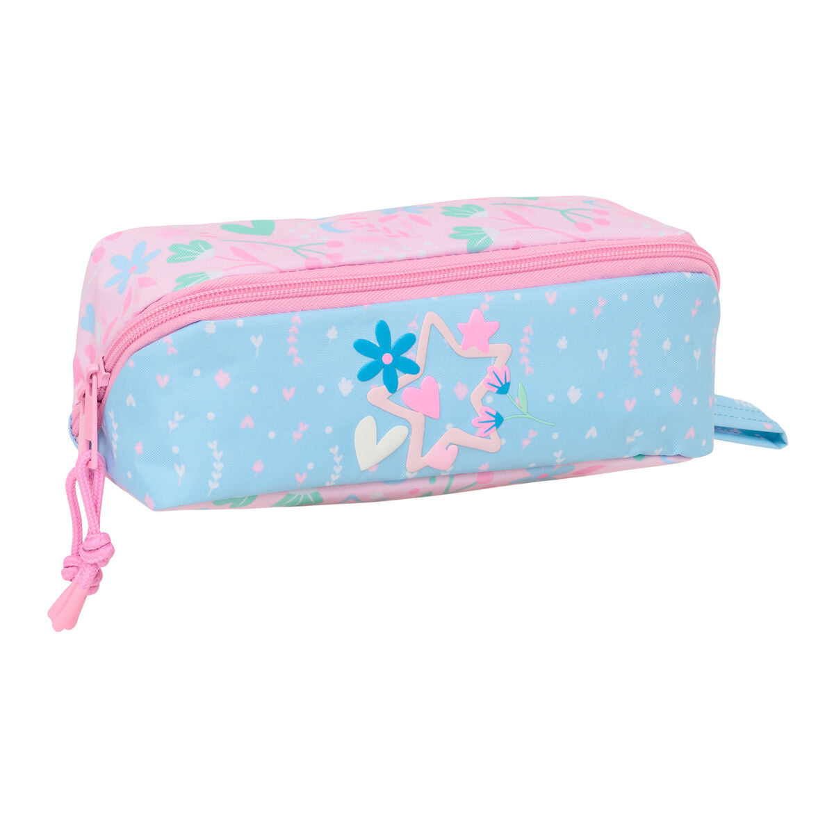 Geantă Universală BlackFit8 Smile Roz Albastru deschis 20 x 8 x 8 cm - Birou și papetărie, Material școlar și educațional