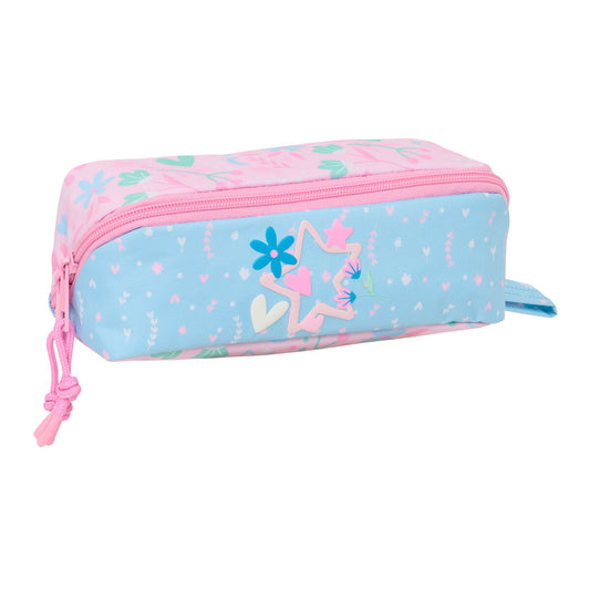 Geantă Universală BlackFit8 Smile Roz Albastru deschis 20 x 8 x 8 cm - Birou și papetărie, Material școlar și educațional