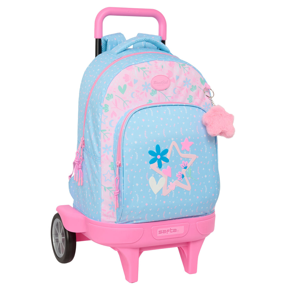 Ghiozdan BlackFit8 Smile Albastru Roz 33 x 45 x 22 cm - Birou și papetărie, Material școlar și educațional