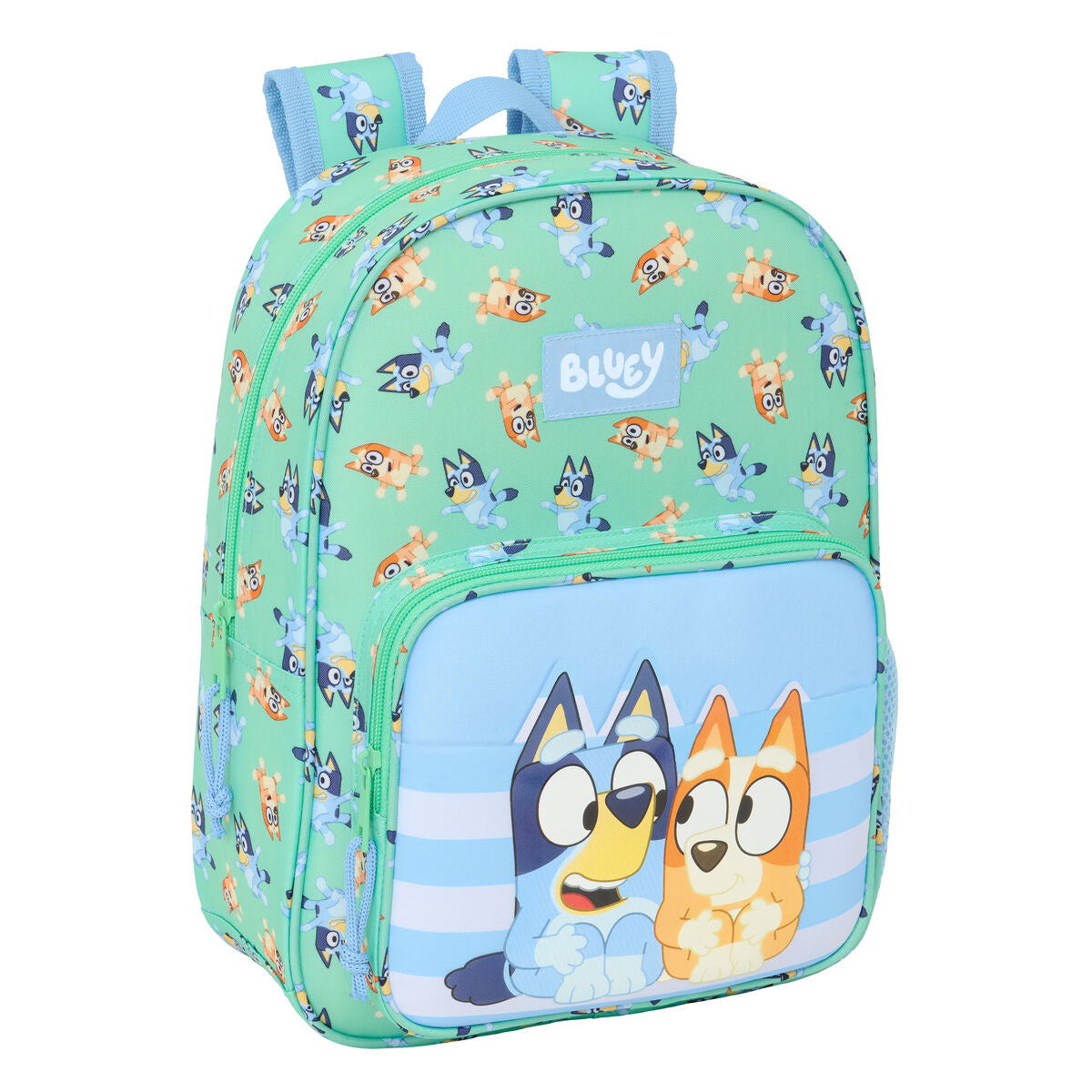 Ghiozdan Bluey Sisters Verde 26 x 34 x 11 cm - Birou și papetărie, Material școlar și educațional