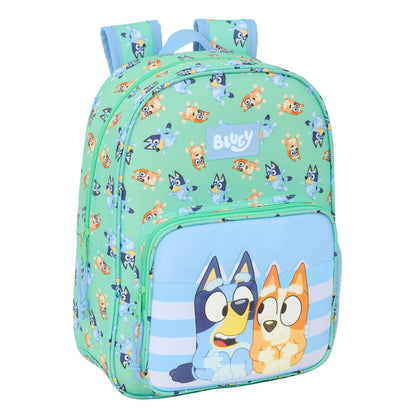 Ghiozdan Bluey Sisters Verde 26 x 34 x 11 cm - Birou și papetărie, Material școlar și educațional