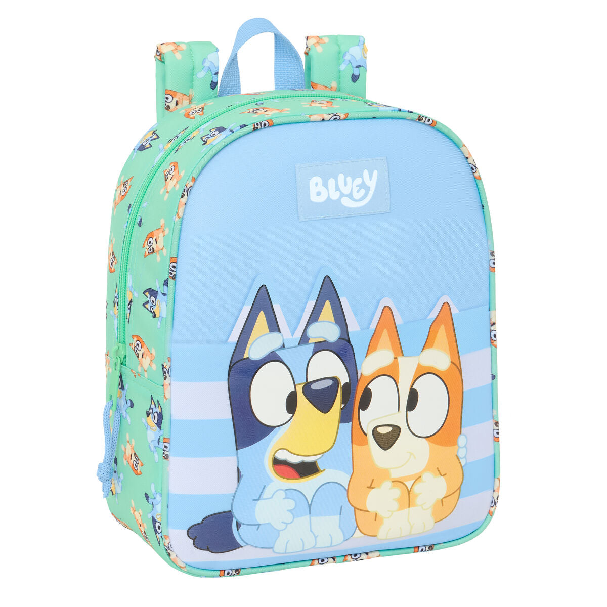 Ghiozdan Bluey Sisters Verde 22 x 27 x 10 cm - Birou și papetărie, Material școlar și educațional