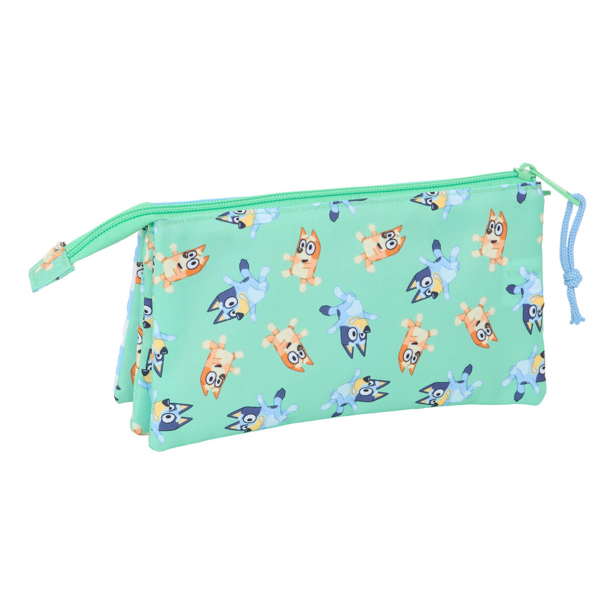 Penar triplu Bluey Sisters Verde 22 x 12 x 3 cm - Birou și papetărie, Material școlar și educațional