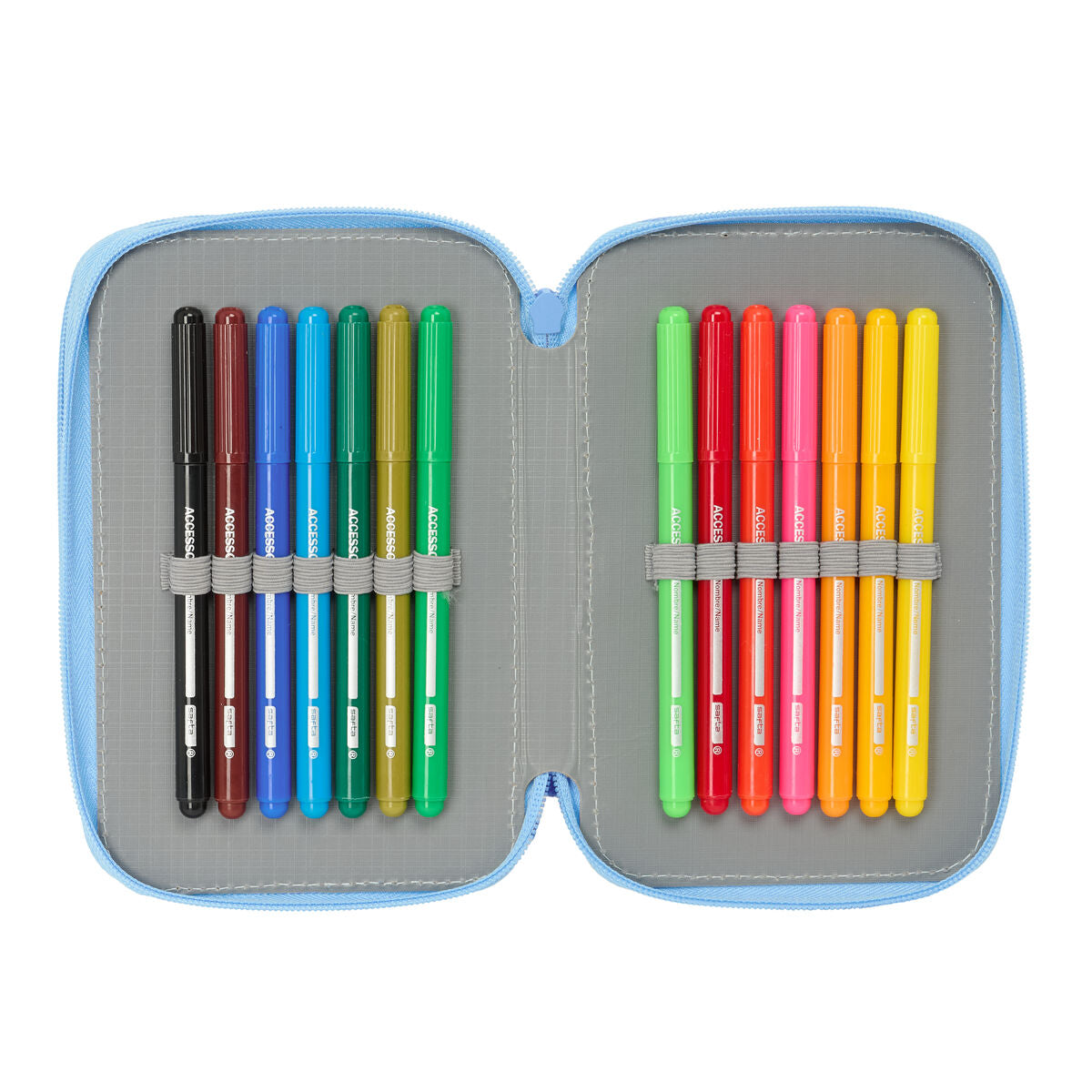 Penar Triplu Bluey Let's play Albastru 12,5 x 19,5 x 5,5 cm 37 Piese - Birou și papetărie, Material școlar și educațional