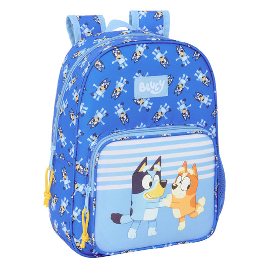 Ghiozdan Bluey Let's play Albastru 26 x 34 x 11 cm - Birou și papetărie, Material școlar și educațional