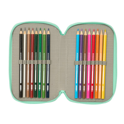 Geantă Universală Safta Cuore Mentă 12,5 x 19,5 x 5,5 cm 37 Piese - Birou și papetărie, Material școlar și educațional