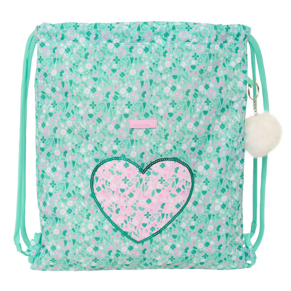 Geantă Rucsac cu Bretele Safta Cuore Mentă 35 x 40 x 1 cm - Birou și papetărie, Material școlar și educațional