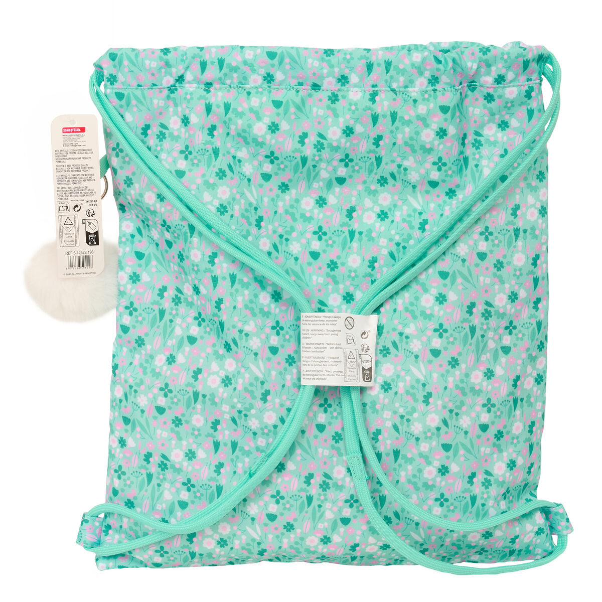 Geantă Rucsac cu Bretele Safta Cuore Mentă 35 x 40 x 1 cm - Birou și papetărie, Material școlar și educațional