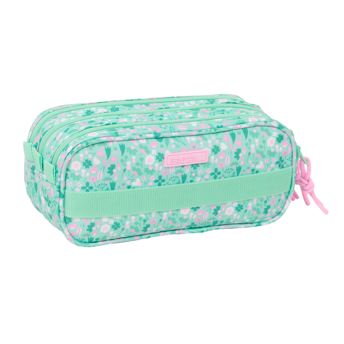 Penar triplu Safta Cuore Mentă 21,5 x 10 x 8 cm - Birou și papetărie, Material școlar și educațional