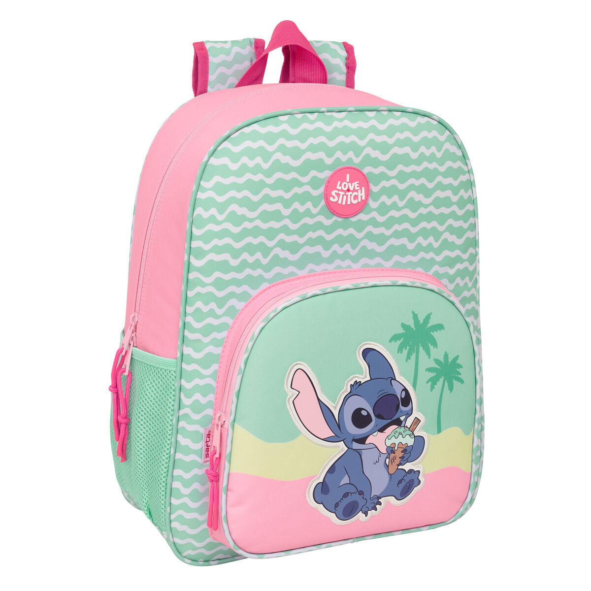 Ghiozdan Lilo & Stitch Ice cream Roz 33 x 42 x 14 cm - Birou și papetărie, Material școlar și educațional