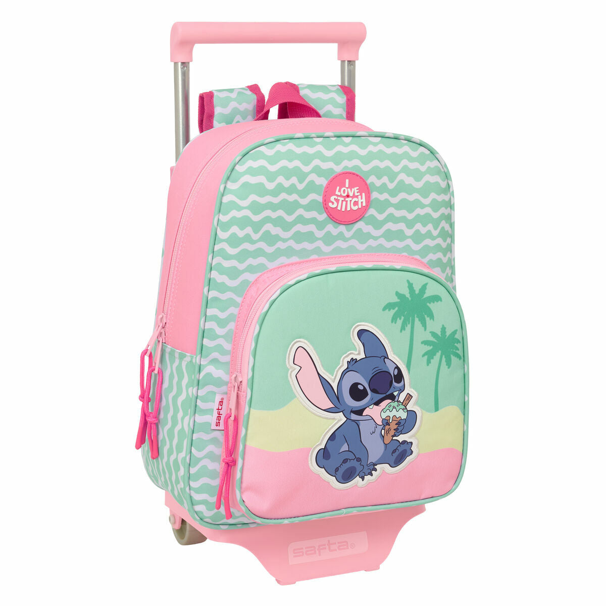 Ghiozdan Lilo & Stitch Ice cream Roz 26 x 11 x 67 cm 26 x 34 x 11 cm - Birou și papetărie, Material școlar și educațional